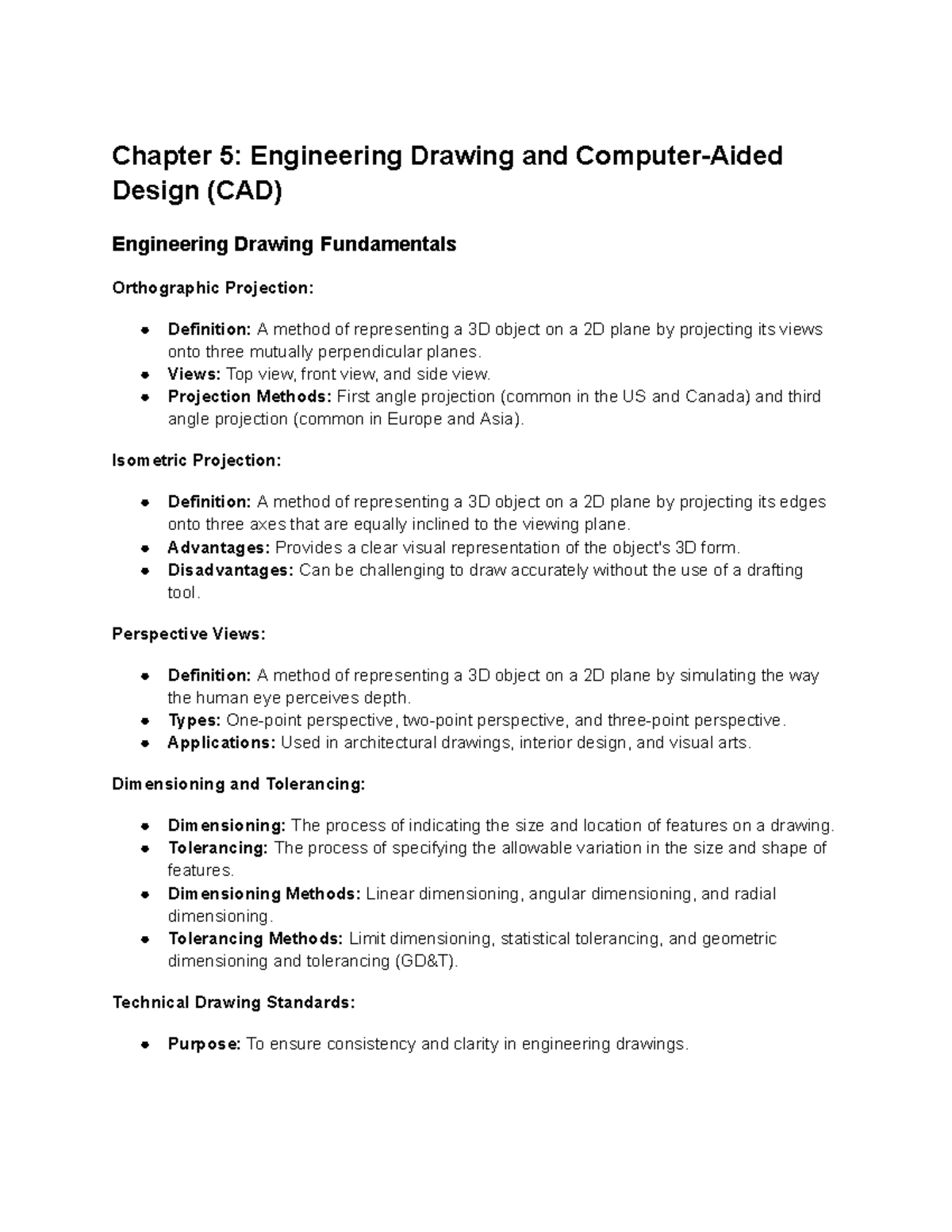 Chapter 5 Engineering Drawing and Computer-Aided Design (CAD) - Chapter ...