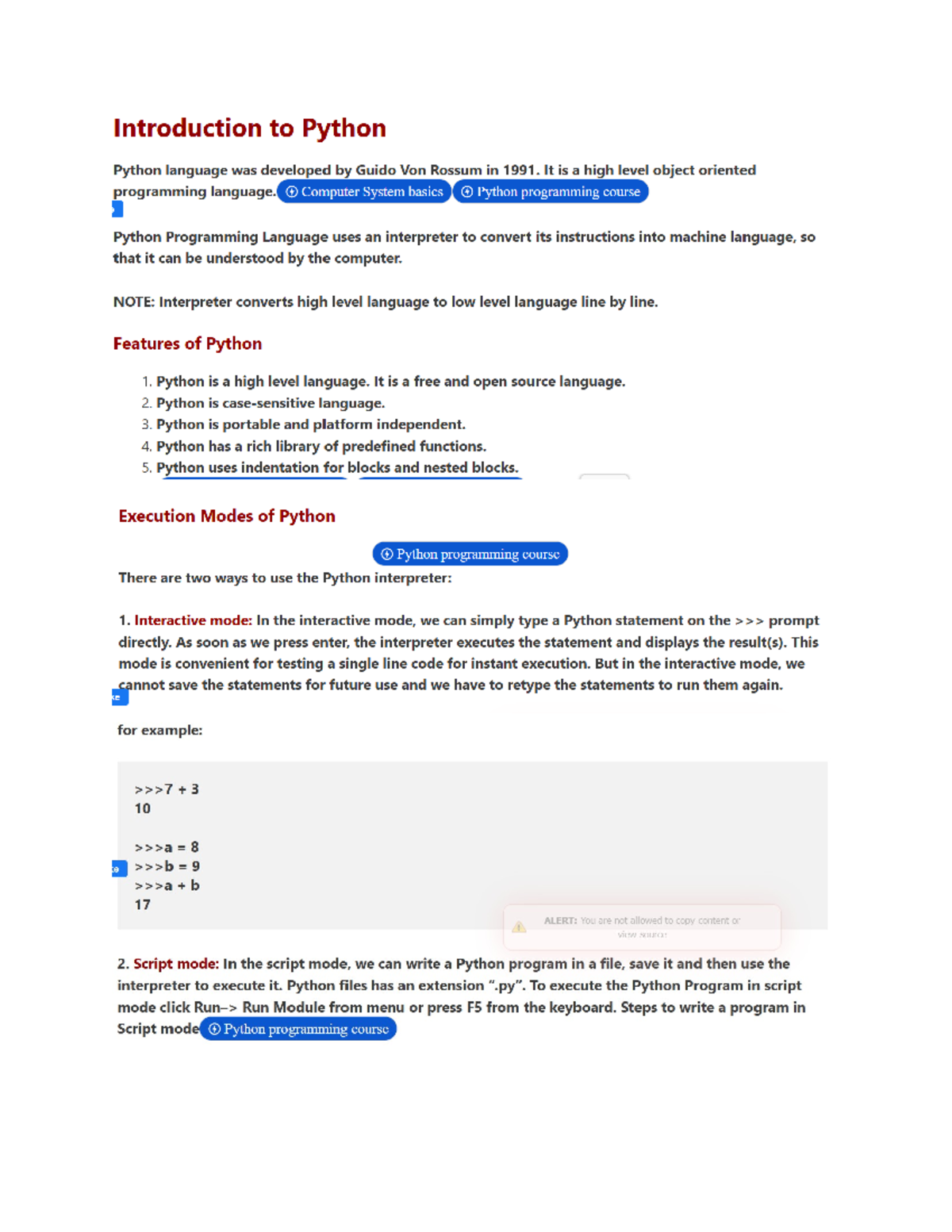 Getting Started with Python: A Comprehensive Guide for CS101 - Studocu