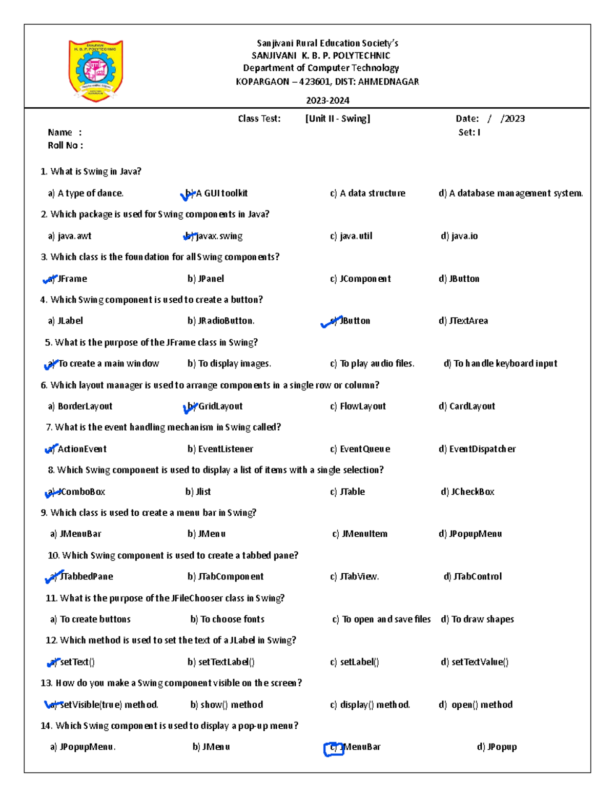 2 A - AJP Chapter 2 practice material - Sanjivani Rural Education ...