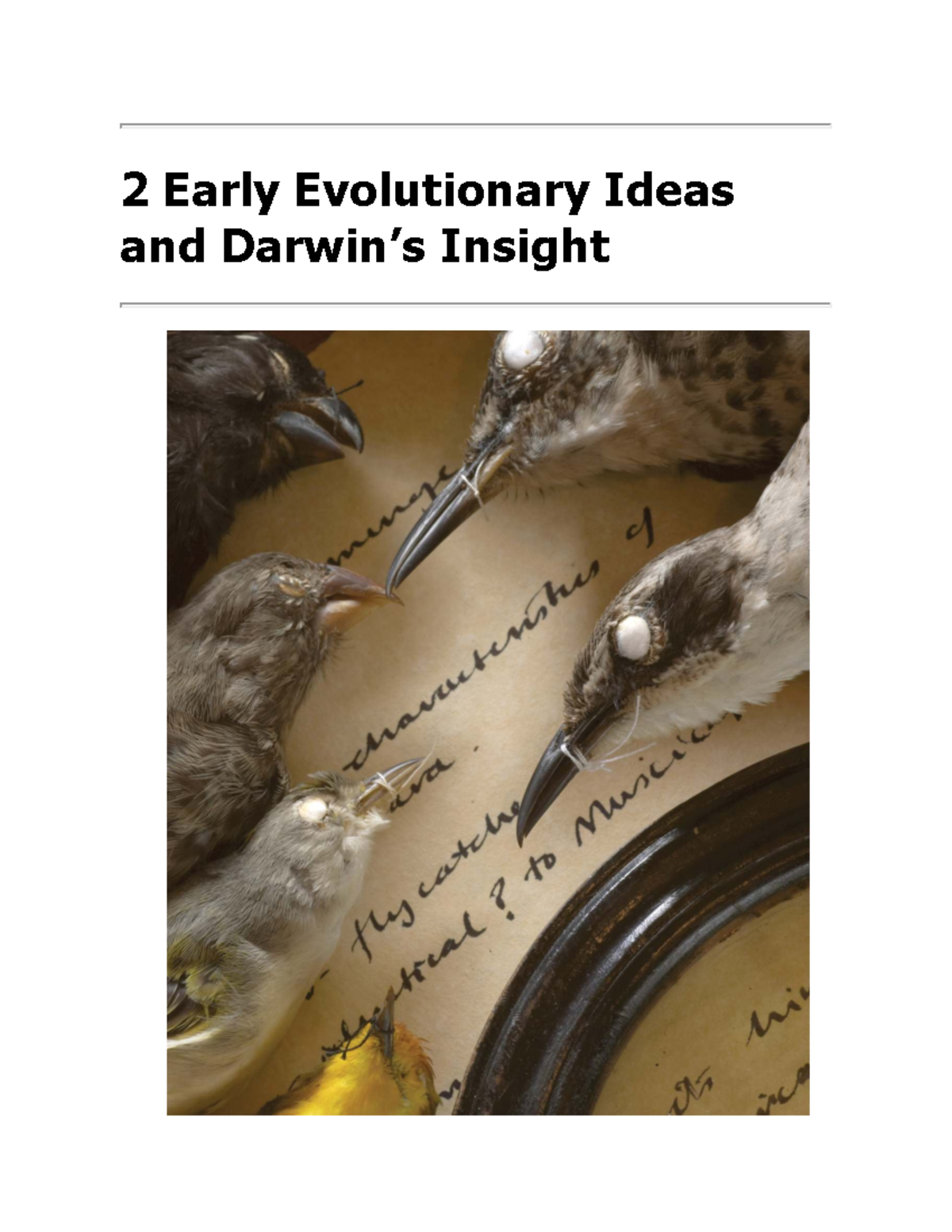 2.3-2.4 Evidence for Evolution: Early Ideas and Adaptation Insights ...