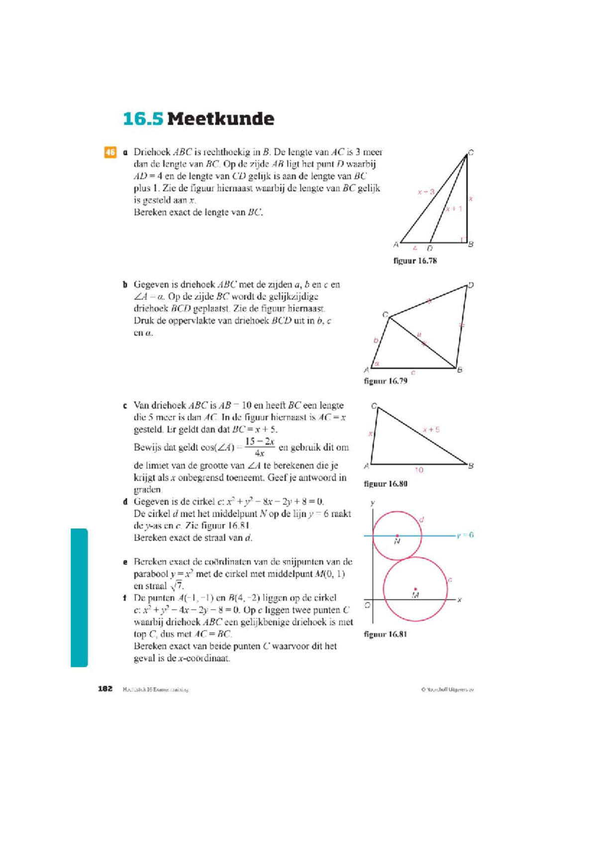 16.5 Meetkunde Oefeningen en Opdrachten - V6 Examentraining - Studeersnel