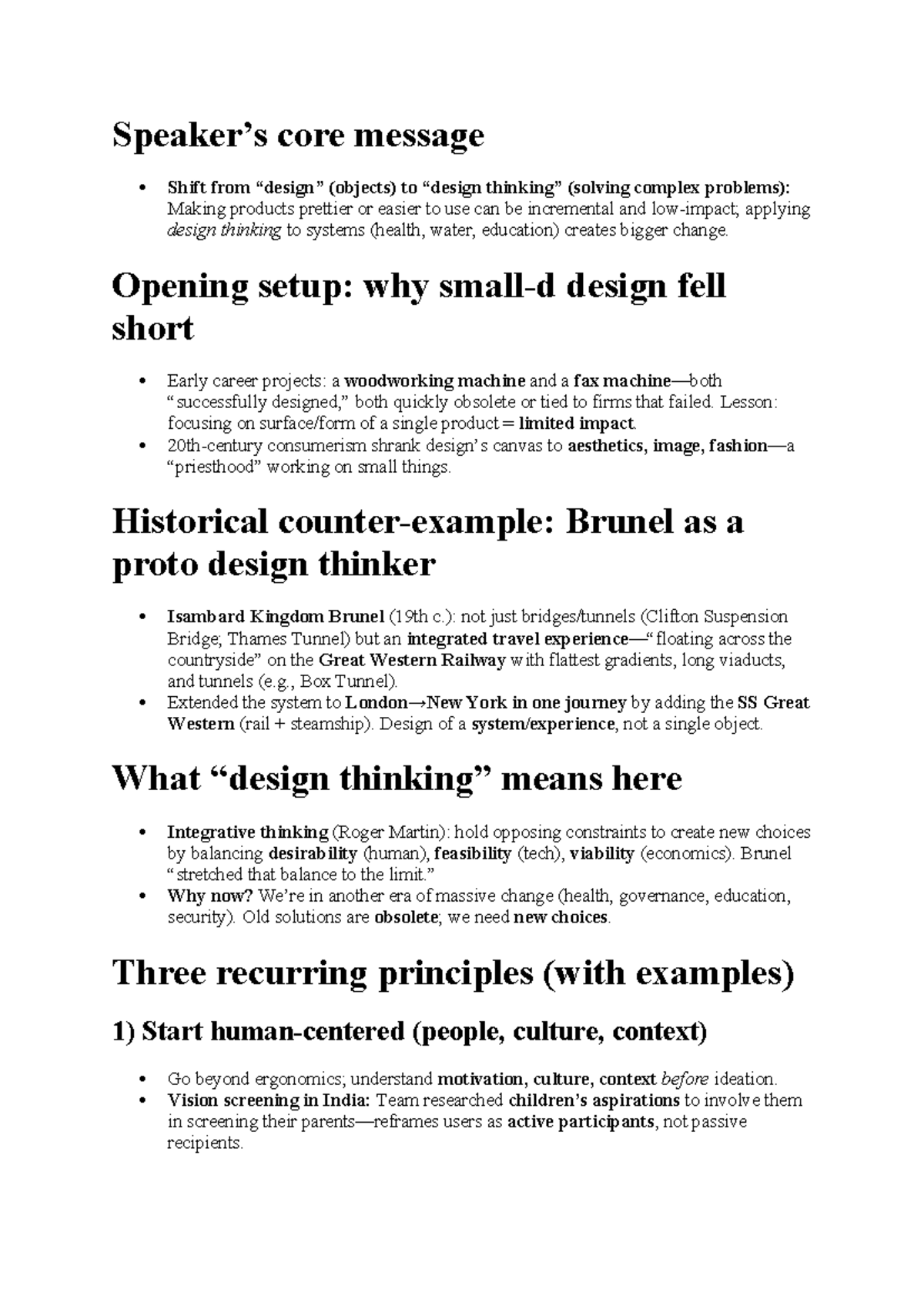 Design Thinking in Action: Shifting from Objects to Complex Solutions ...