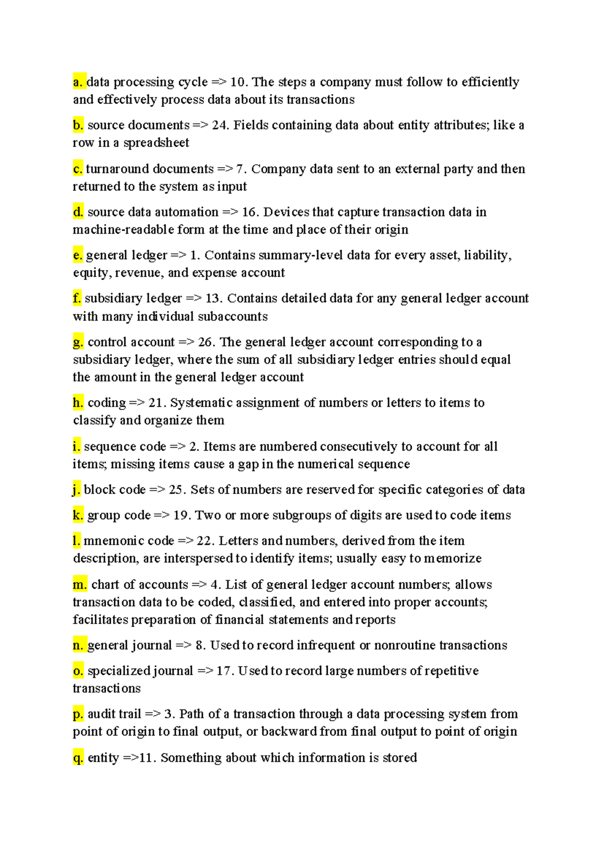 ex2.5 chapter 3 (eng) - a. data processing cycle => 10. The steps a ...