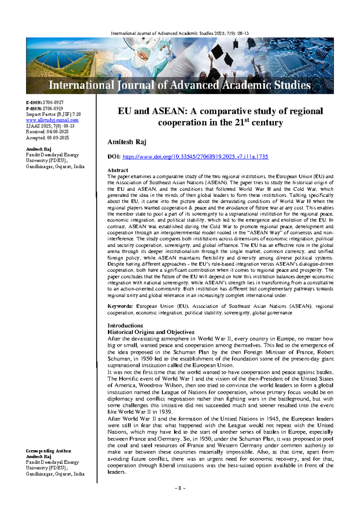 Comparative Study of EU and ASEAN: Regional Cooperation Models - Studocu