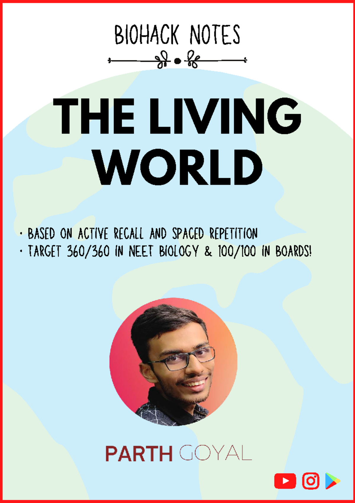 BIOHACK NOTES: THE LIVING WORLD for NEET Biology Prep - Studocu