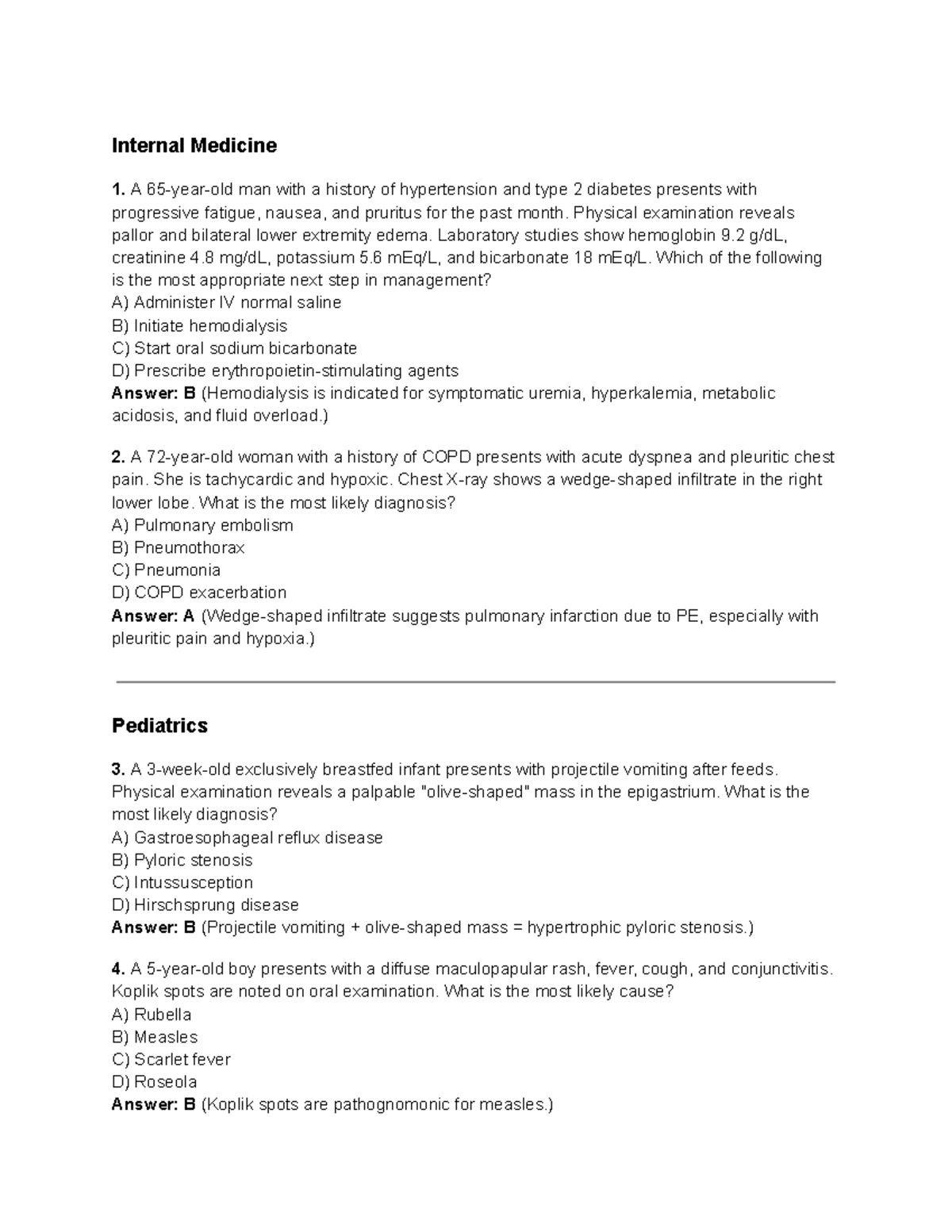 USMLE Step 2 High-Yield Recall Notes for Internal Medicine and More ...