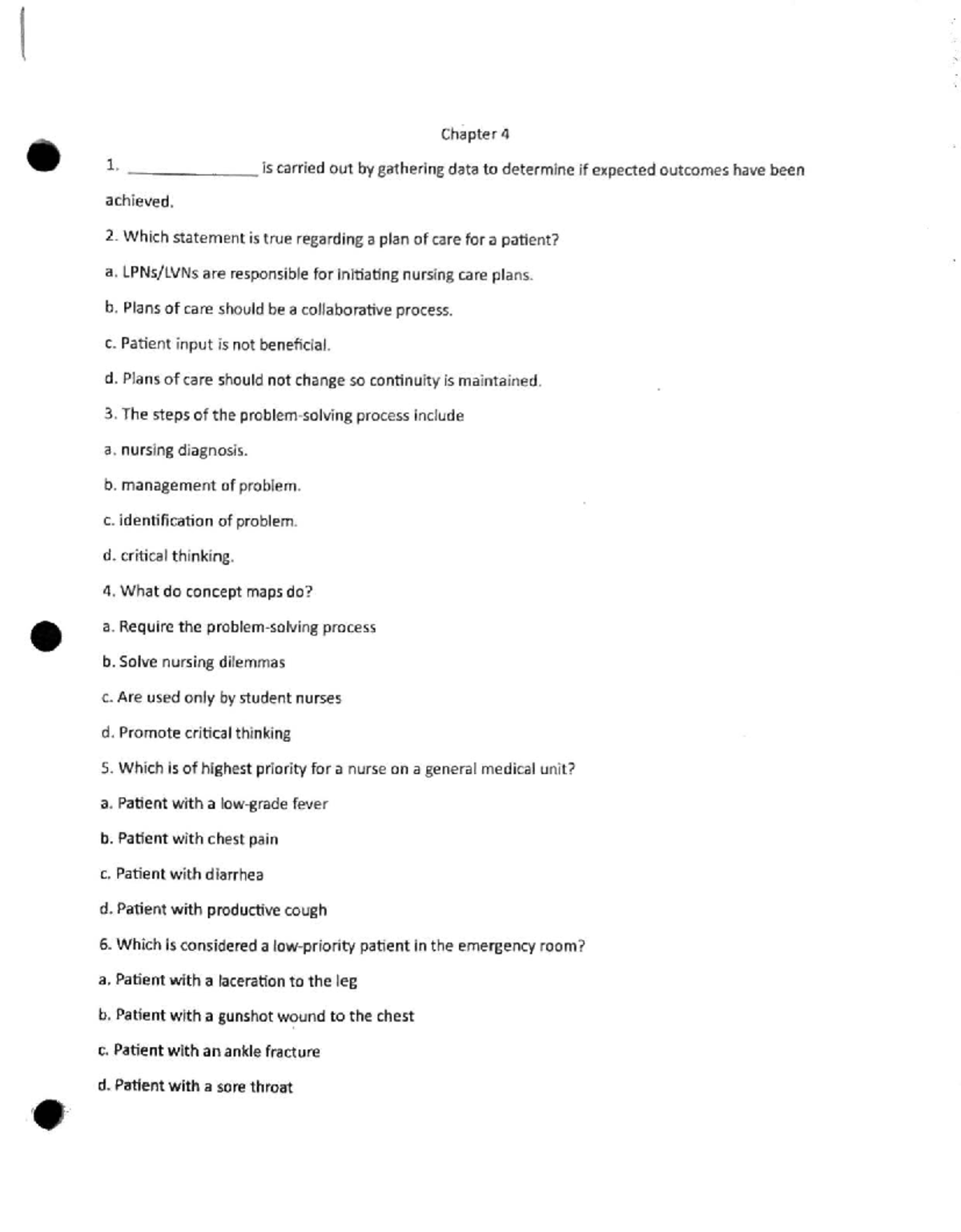 NUR 312 Final Exam Review - Comprehensive Study Guide for Success - Studocu