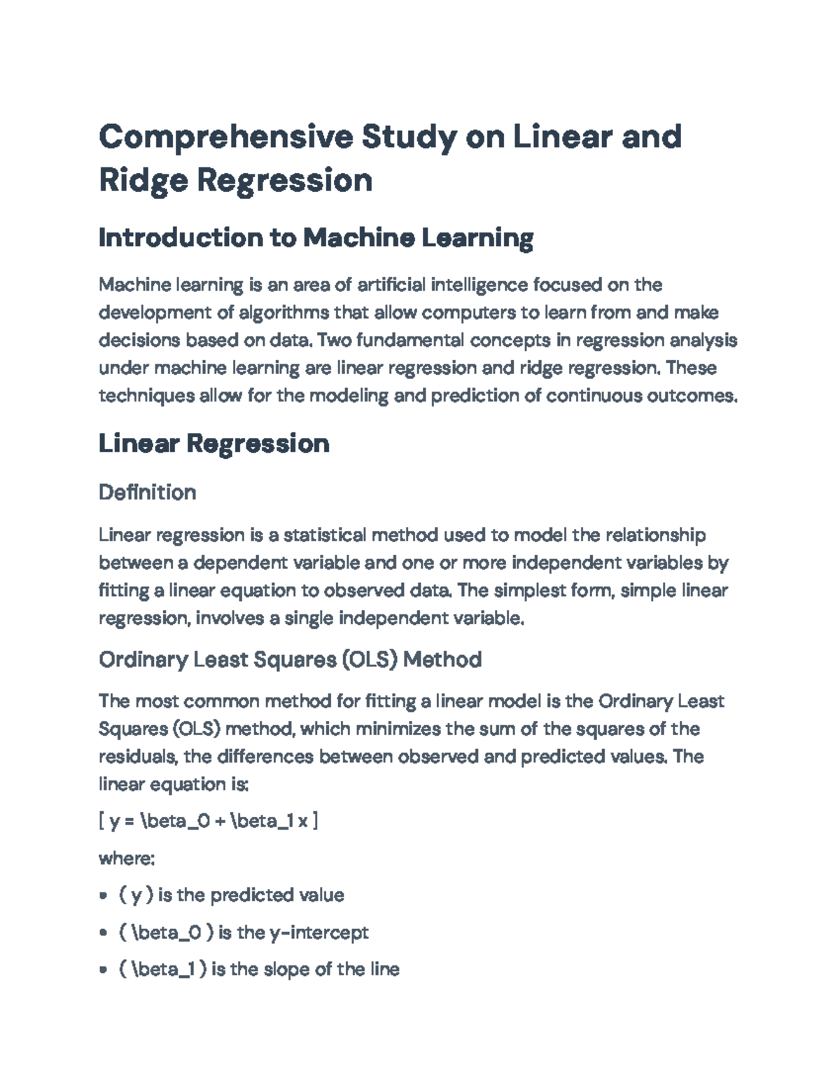 Comprehensive Analysis of Linear, Ridge Regression, and SVM Techniques ...