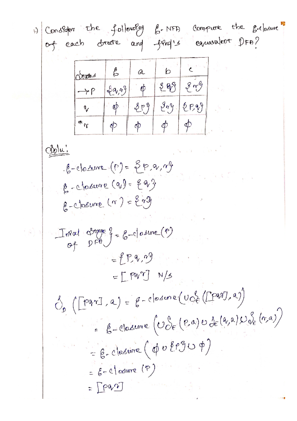 TOC - Assignment Answers and Detailed Solutions - Studocu