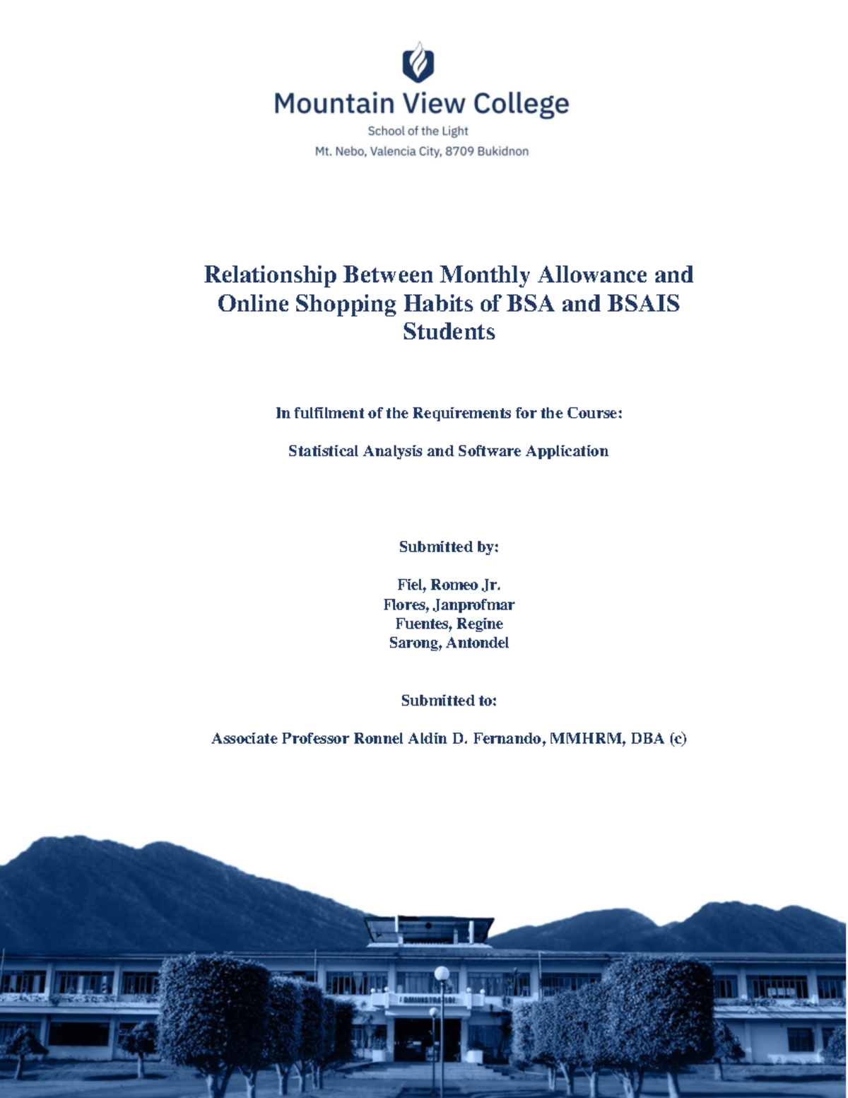 Relationship Between Monthly Allowance and Online Shopping Habits of ...