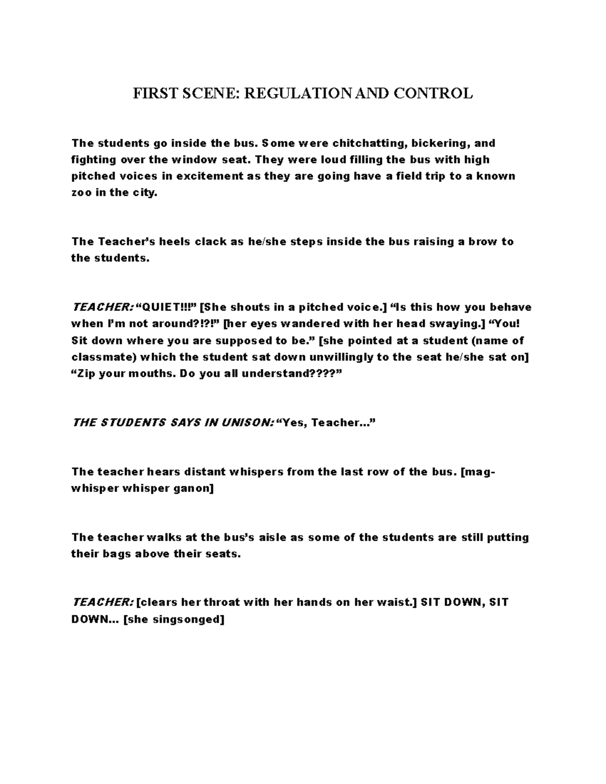 Field Trip Script: Fun at the Zoo - Field Trip Notes - Studocu