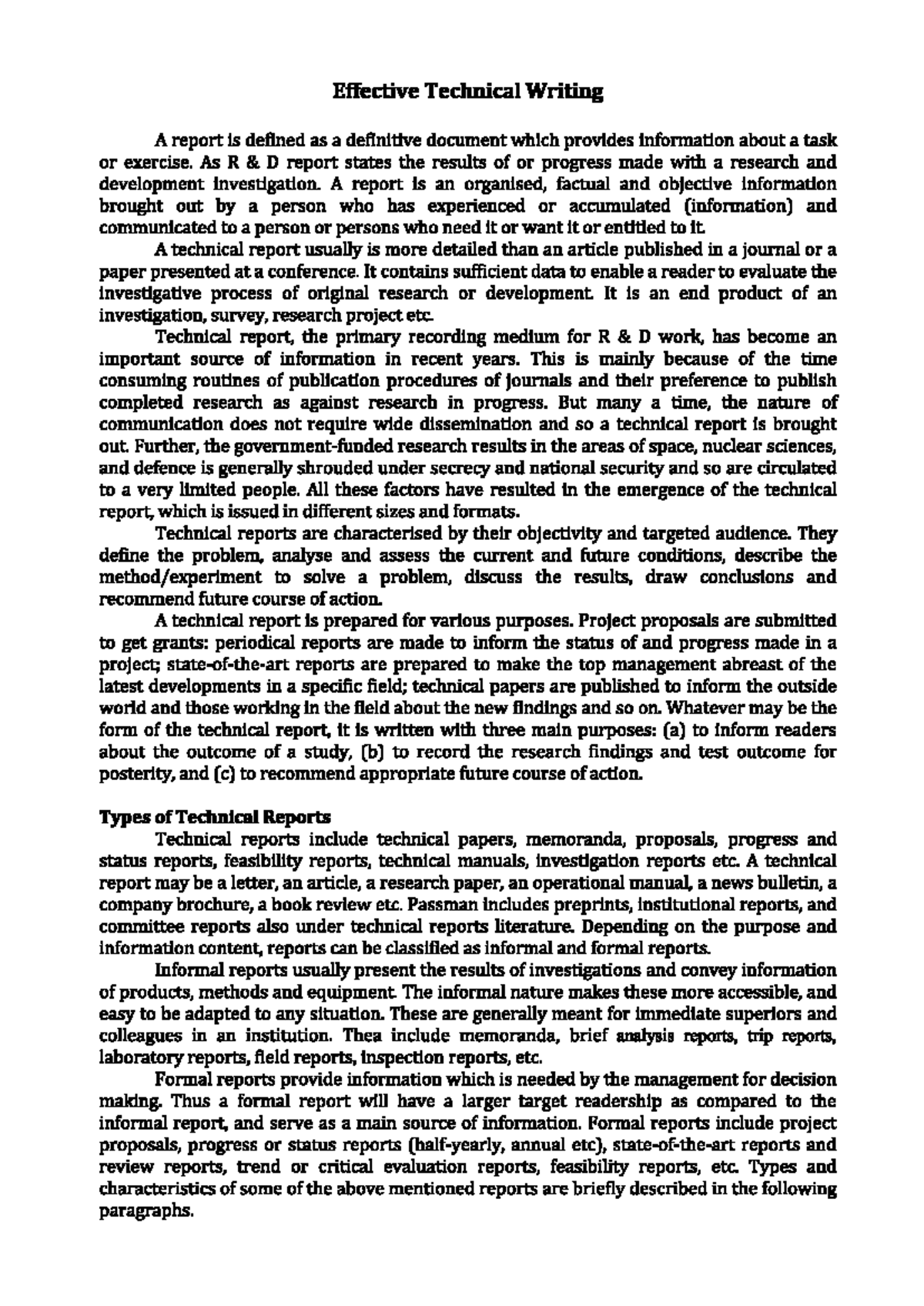 Rmipr Notes Unit 3: Mastering Effective Technical Writing - Studocu