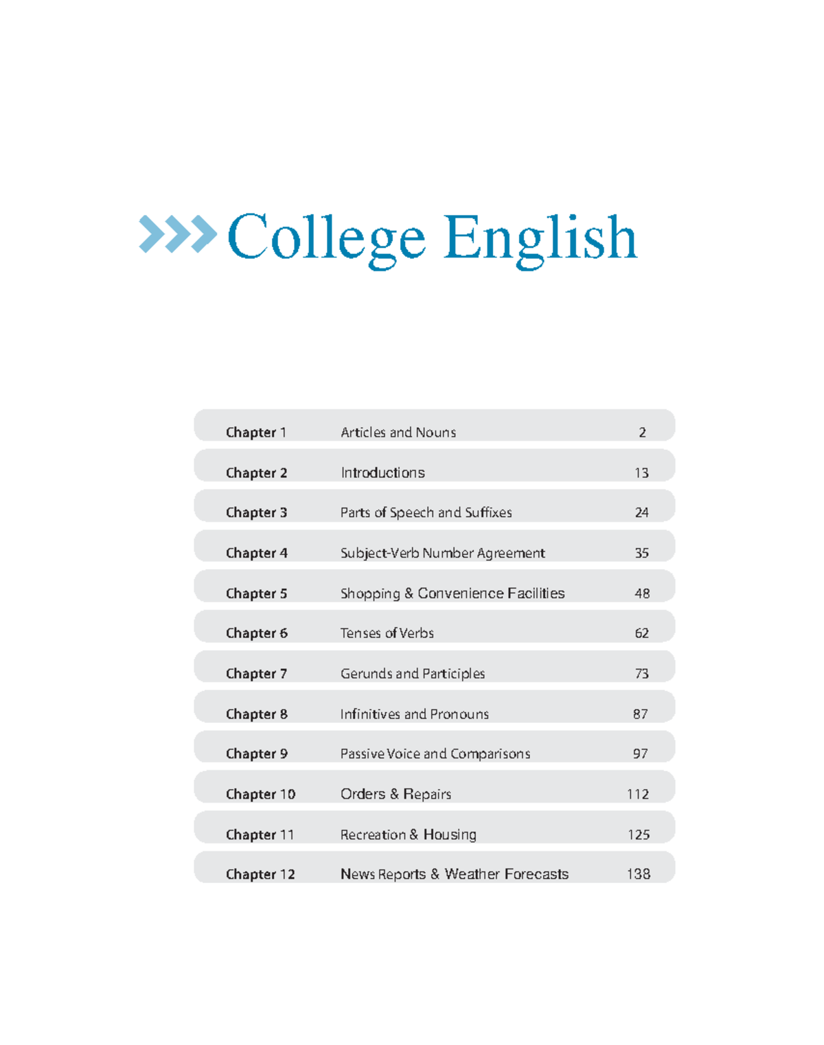 College English for Sophomore: Chapters 1-12 Overview and Notes - Studocu