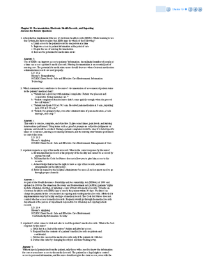 Chapter 12 - Chapter 12 Chapter 12: Leadership and Management Answers ...