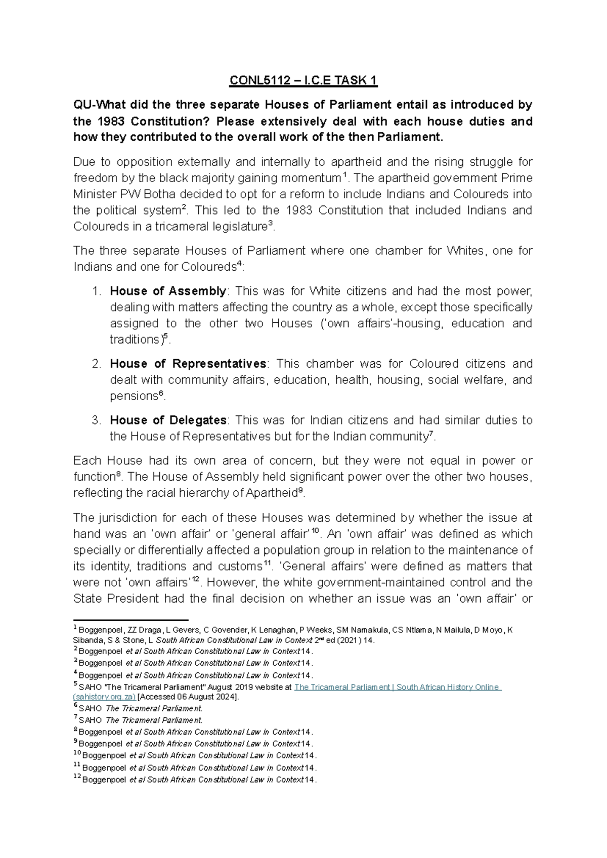 CONL- ICE TASK 1 - ice task - CONL5112 – I.C TASK 1 QU-What did the ...