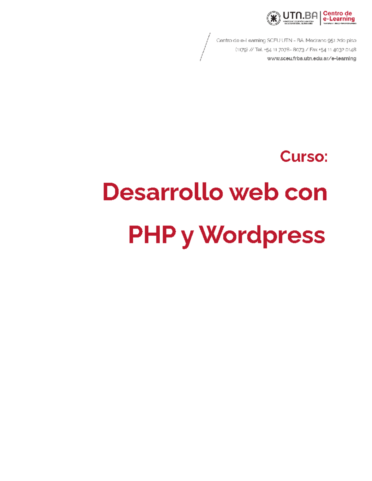 Introducción a PHP - Desarrollo Web con PHP y Wordpress - Módulo 1 ...