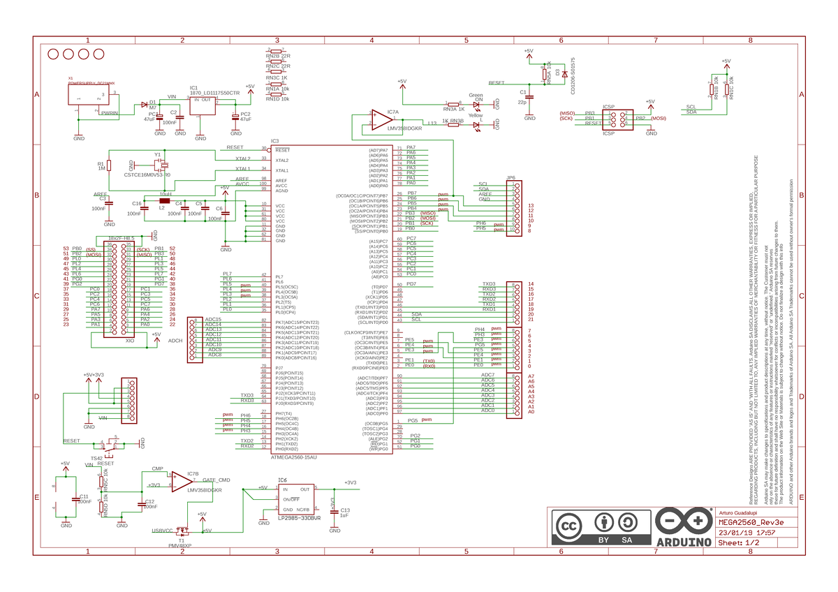Arduino ATMega 2560 Schematic Overview and Details - Studocu