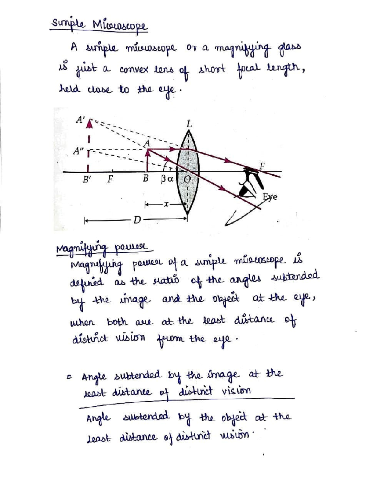 Simple microscope - all optical instruments - Su:ii½ MC~r- A ~~ l>C OT ...