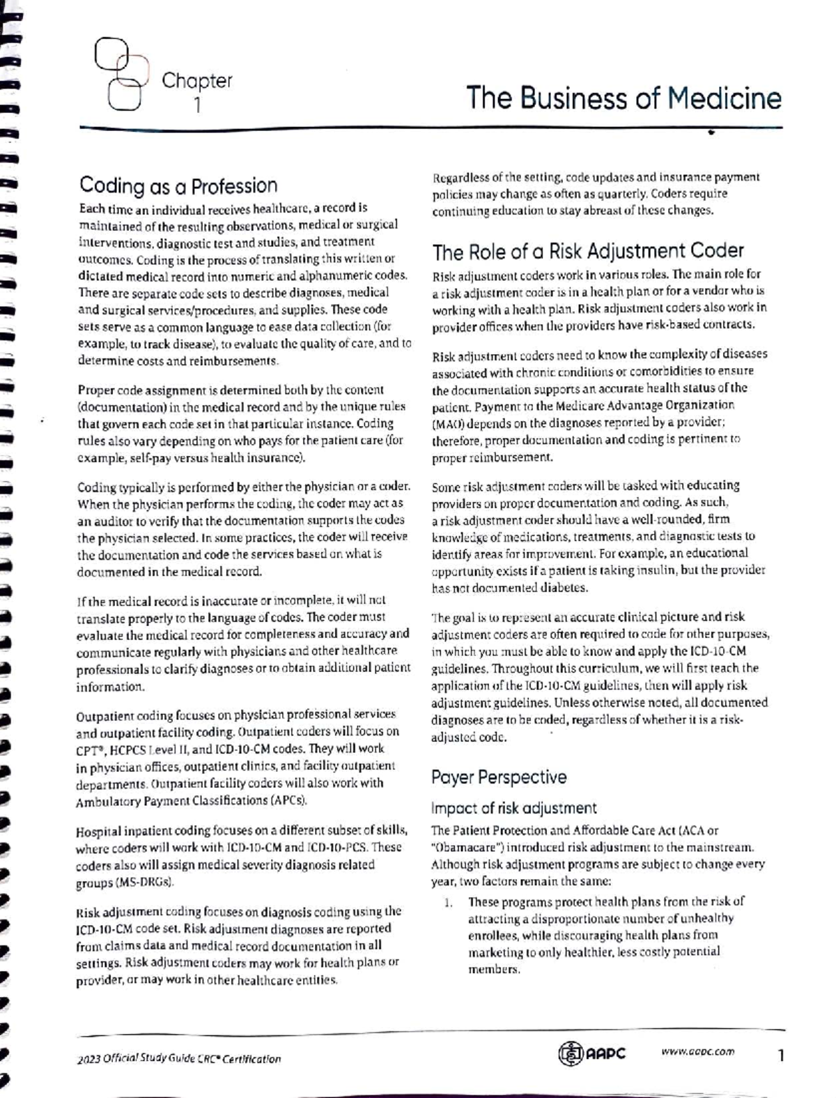 The Business of Medicine 2023: Understanding Risk Adjustment and Coding ...
