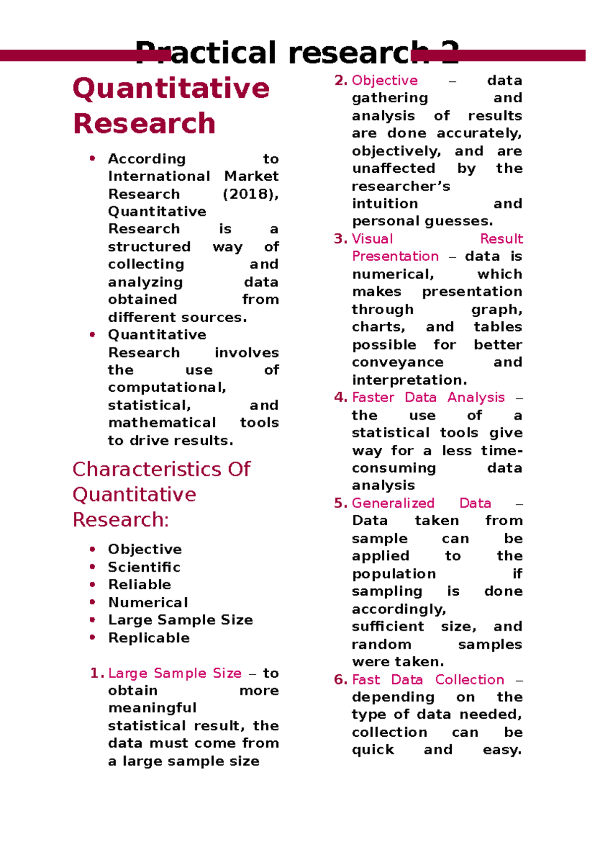 PR Lecture Notes: An Introduction to Quantitative Research Methods ...