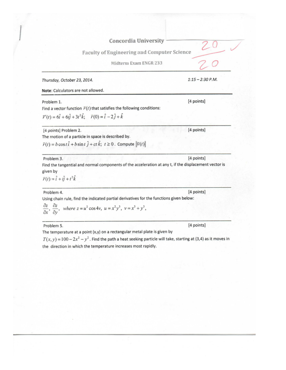 midterm 1 questions and solutions - ENGR 233 - Studocu