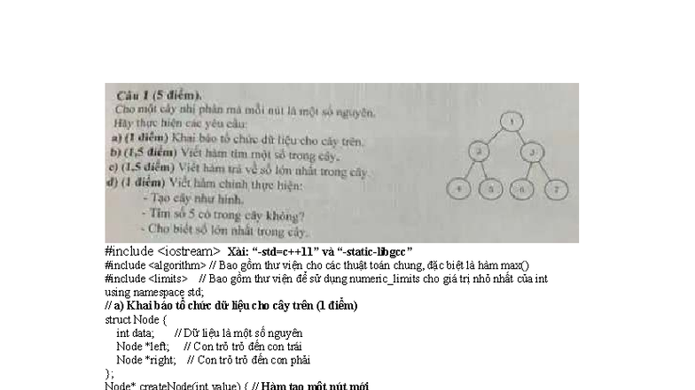 Code Đề Ôn Thi C++ - KCJ: Cấu Trúc Dữ Liệu và Thuật Toán - Studocu