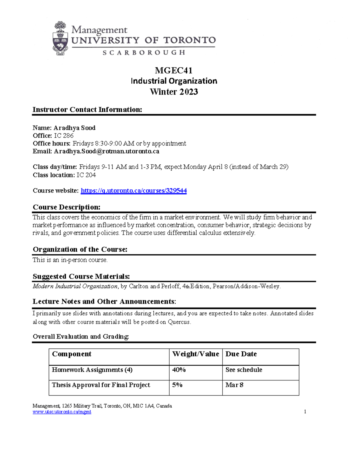 IO Winter 2024 - Comprehensive Course Syllabus & Guidelines - Studocu