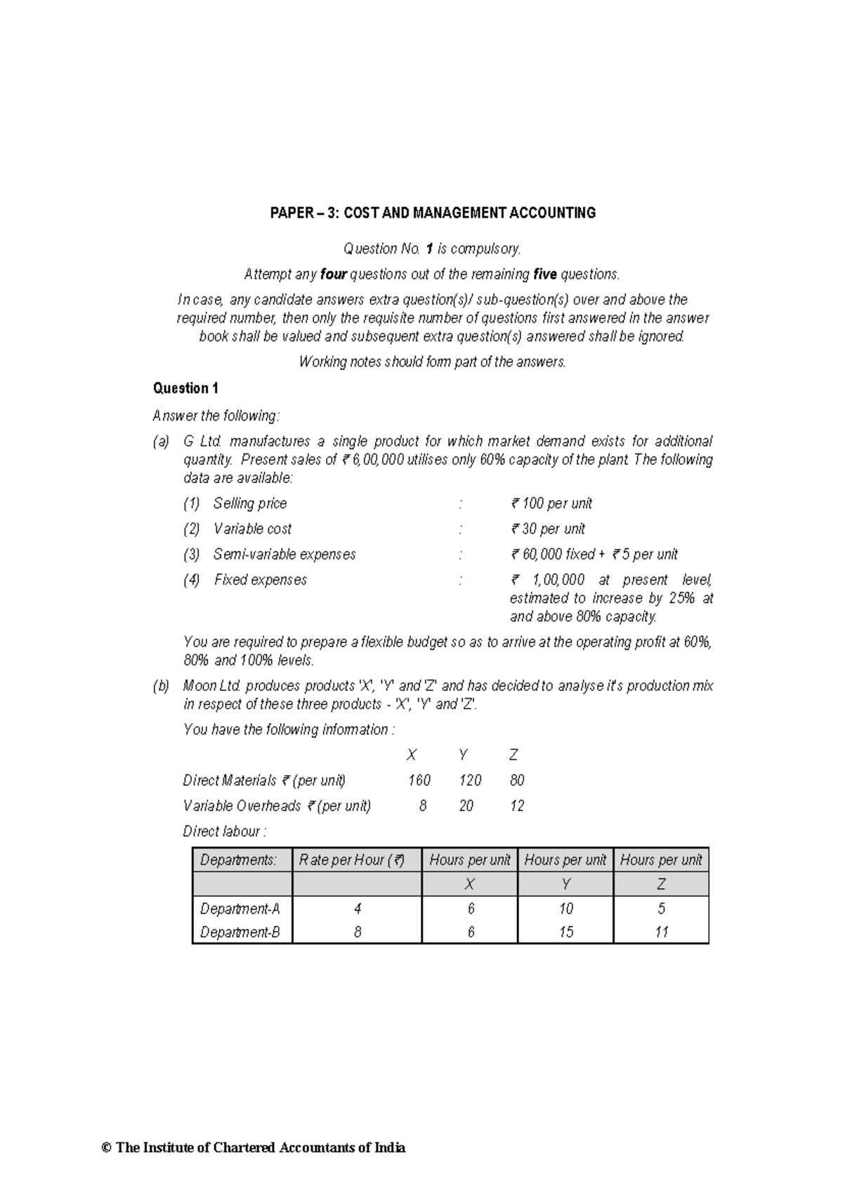 63944 BOS51397 Cost and Management Accounting Paper 3 Notes - Studocu