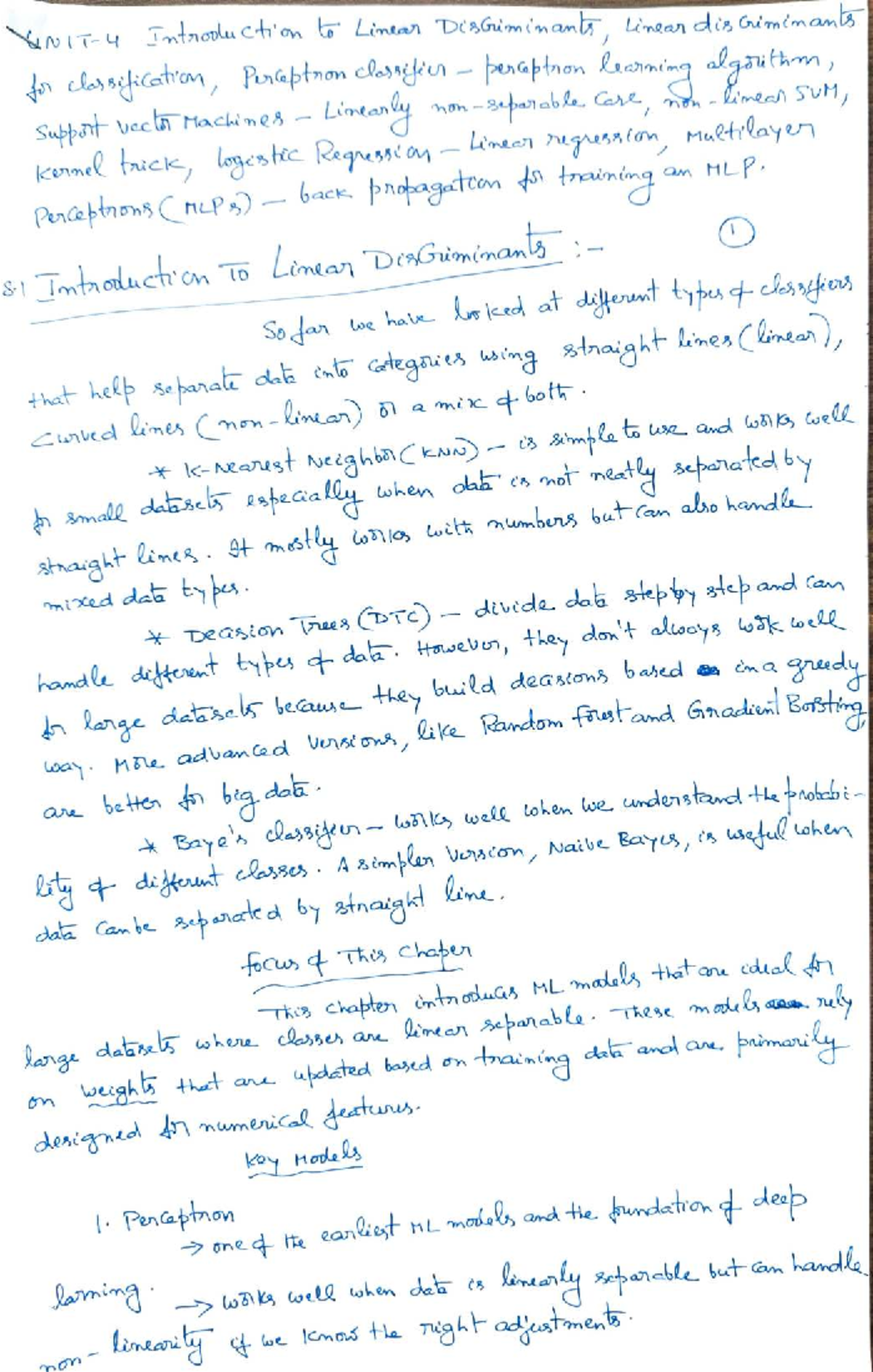 Unit 4 ML - Machine Learning Concepts and Decision Boundaries - Studocu