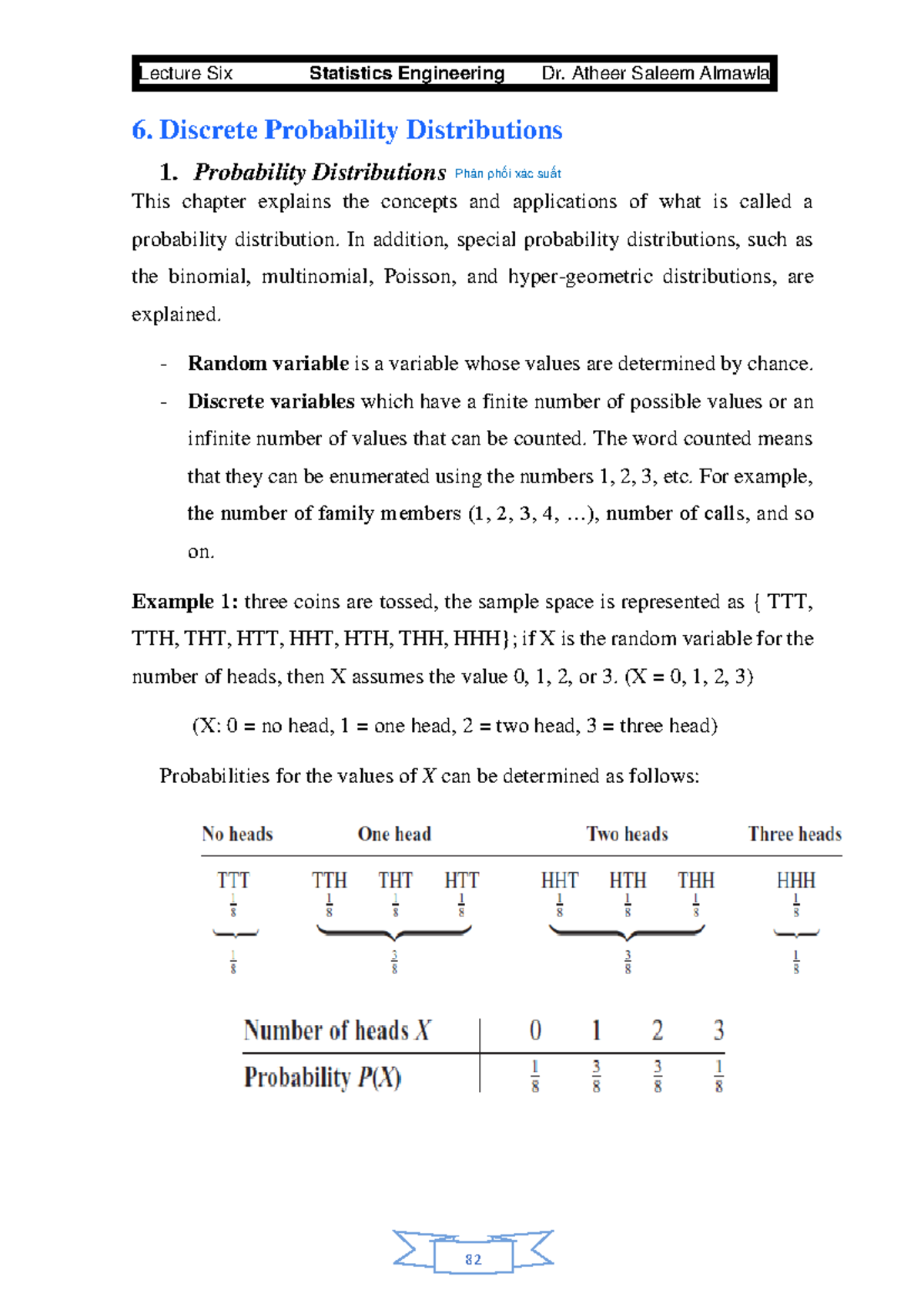 Chapter 5 Lý Thuyết - Copy - 6. Discrete Probability Distributions 1 ...