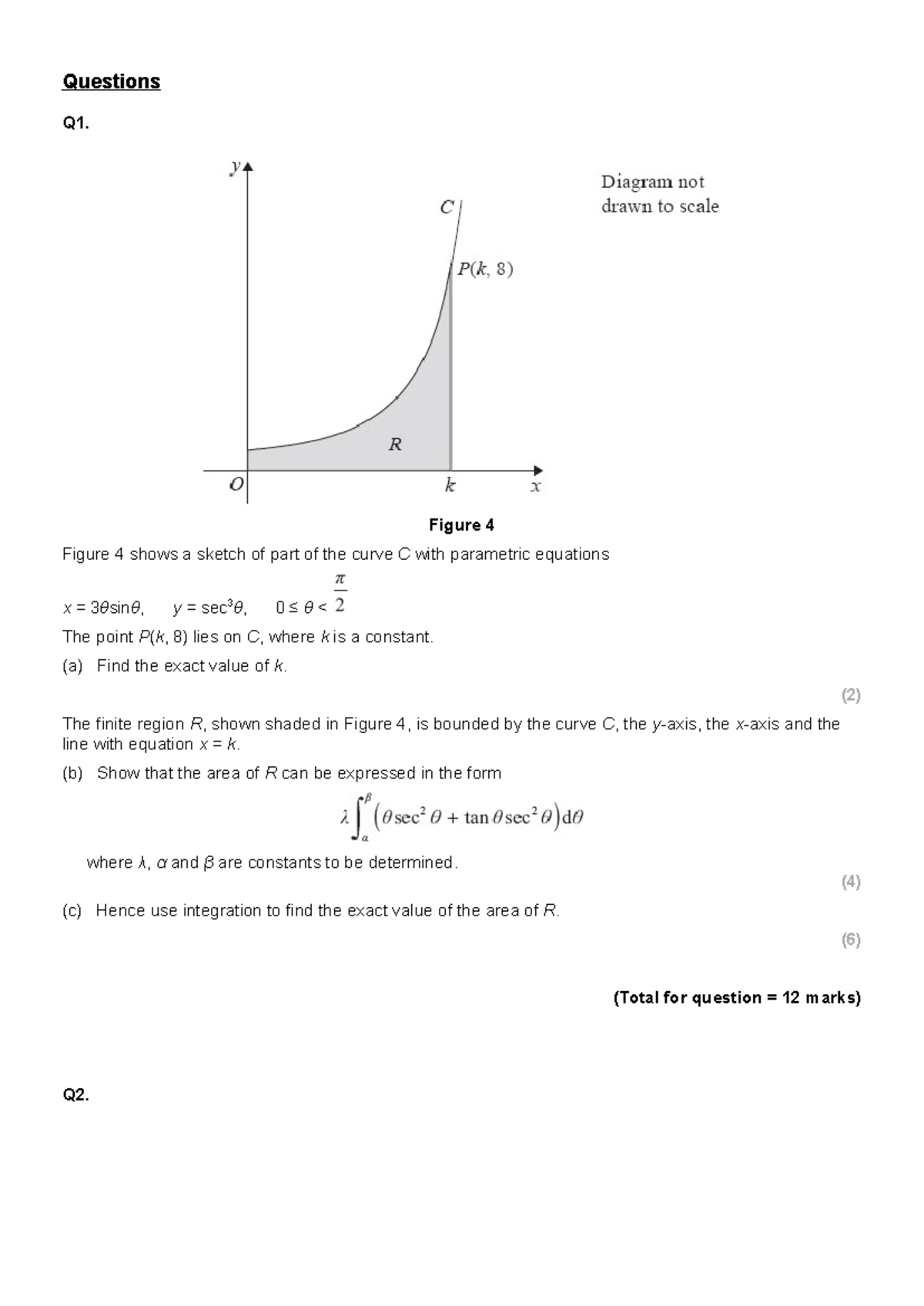 Parametric Integration Homework: Questions & Solutions (Q1-Q5) - Studocu