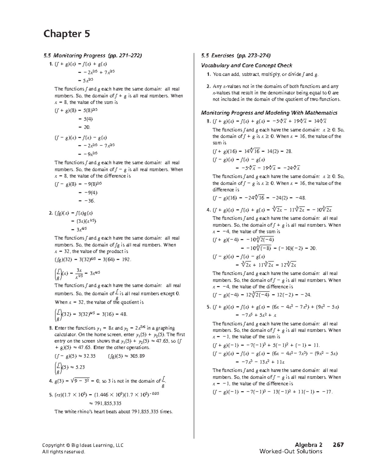 A2H Chapter 5.5 Monitoring Progress - Answer Key - Studocu