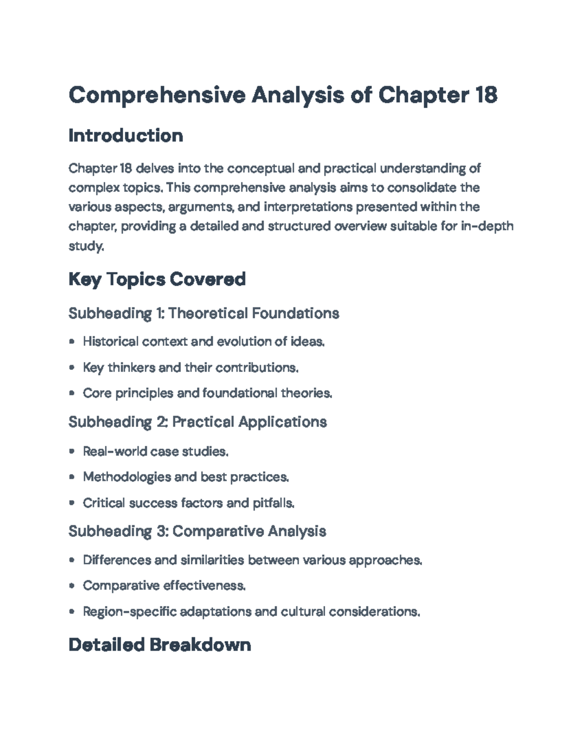 Comprehensive Analysis of Theoretical and Practical Aspects - Chapter ...