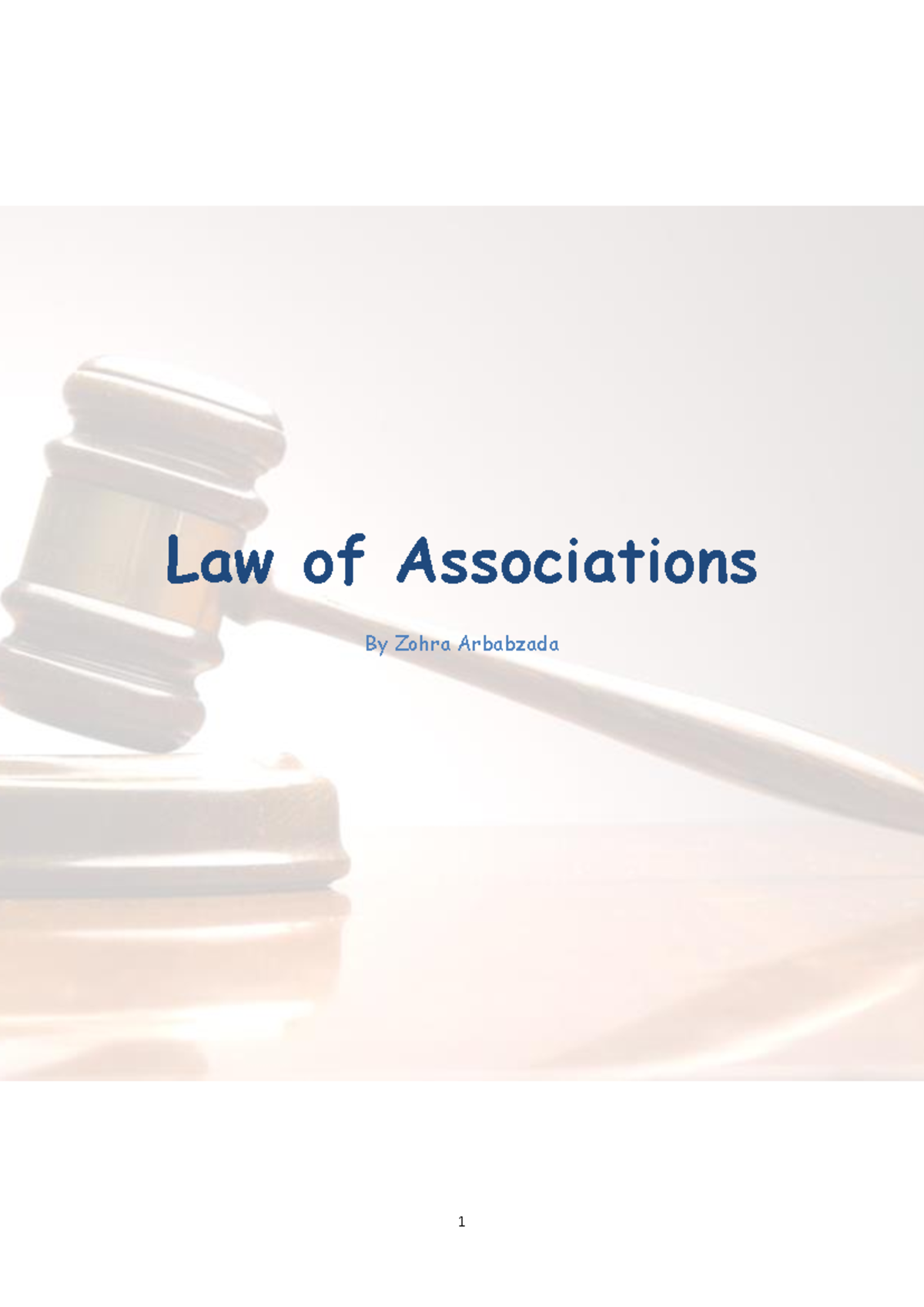 Law of Associations: Key Concepts and Case Studies (LAW101) - Studocu
