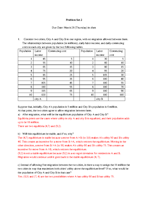 Problem+Set+1 - Problem set 1 - Problem Set 1 Due Date: March 7 via ...