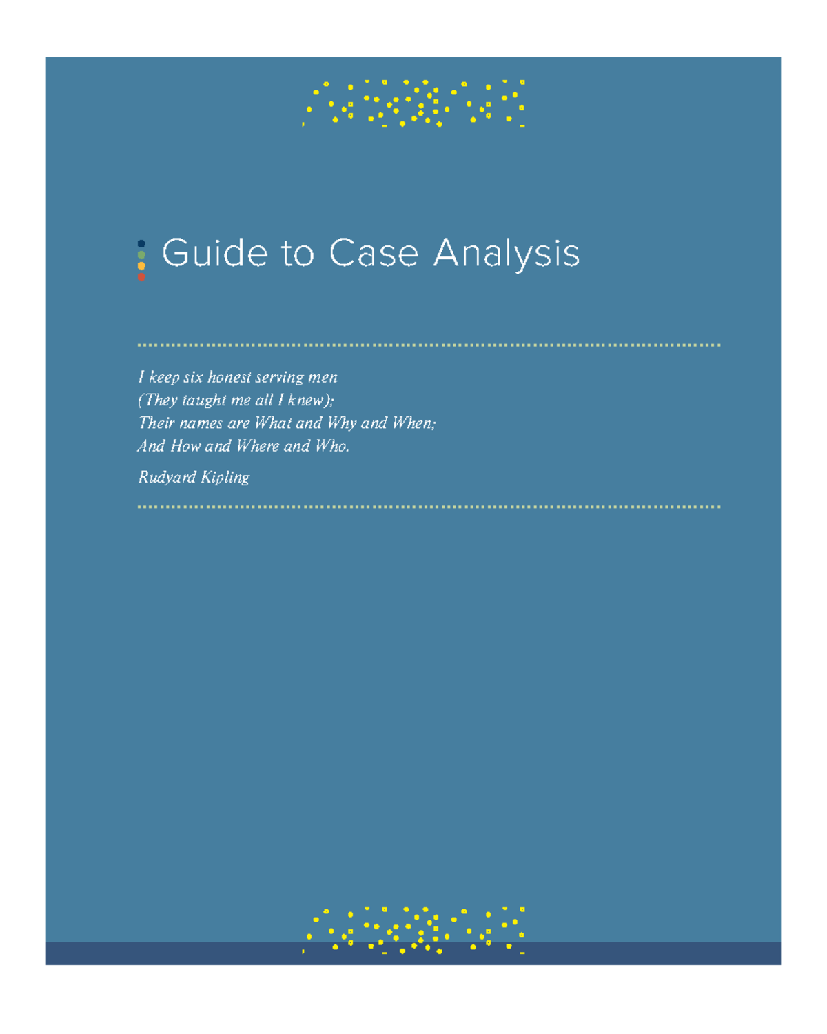 Guide to Case Analysis: Crafting and Executing Strategy (Part 2) - Studocu