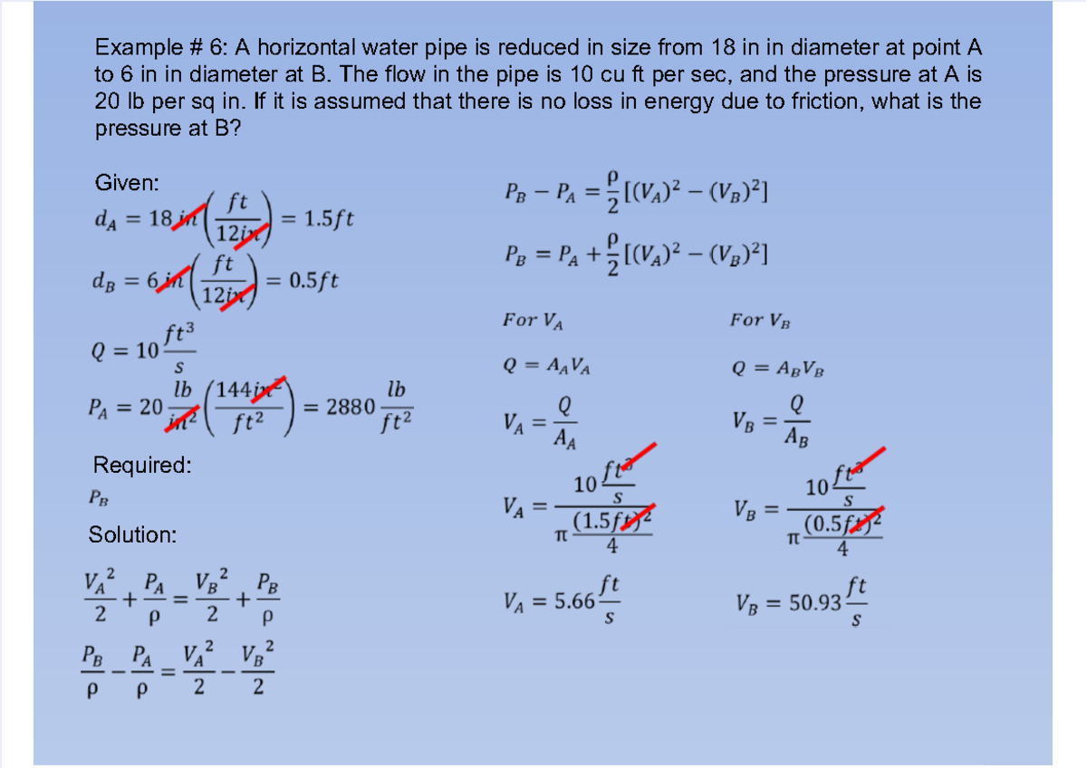 AERO MATH - Fluid Dynamics and Pressure Calculations Examples - Studocu