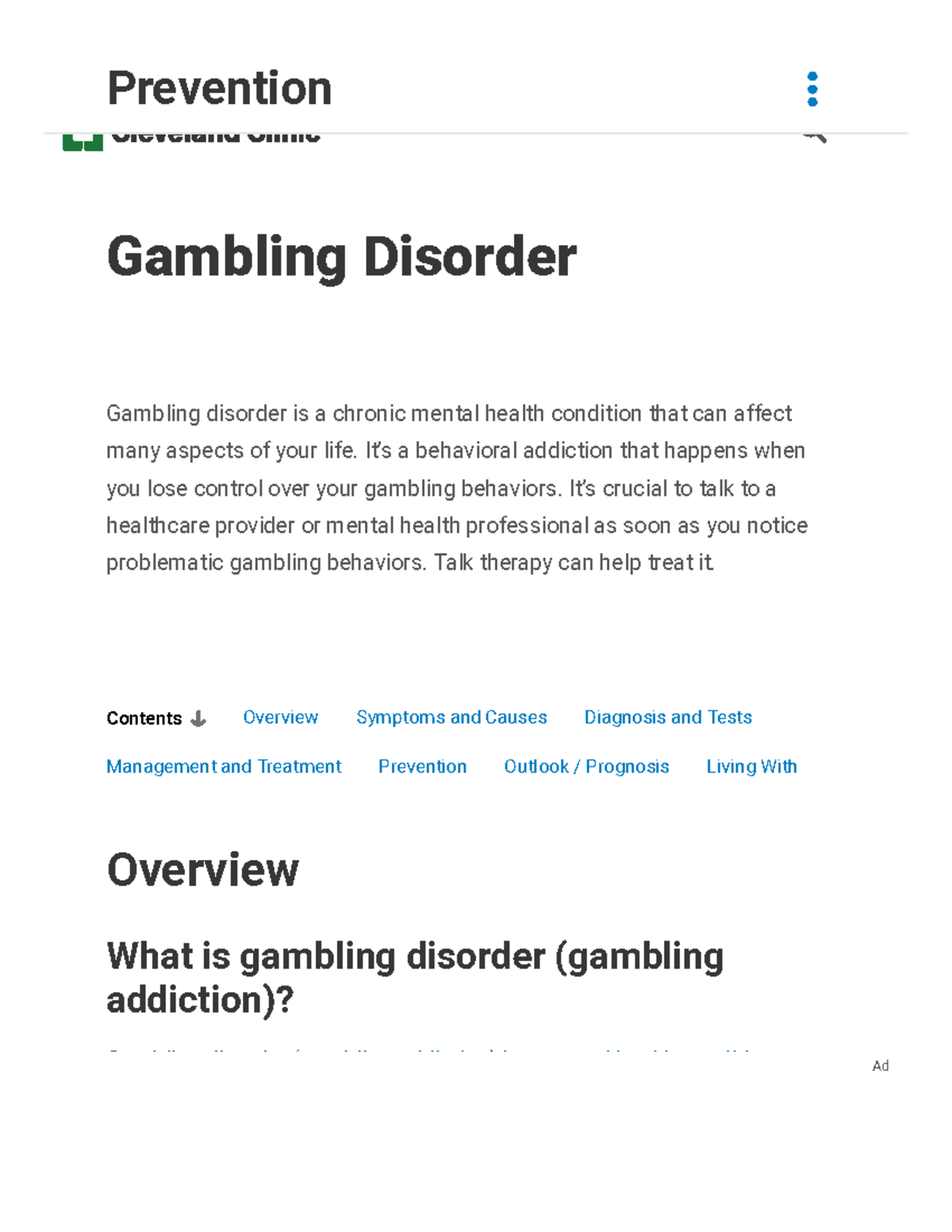 Gambling Disorder: Understanding Addiction Symptoms and Treatment ...