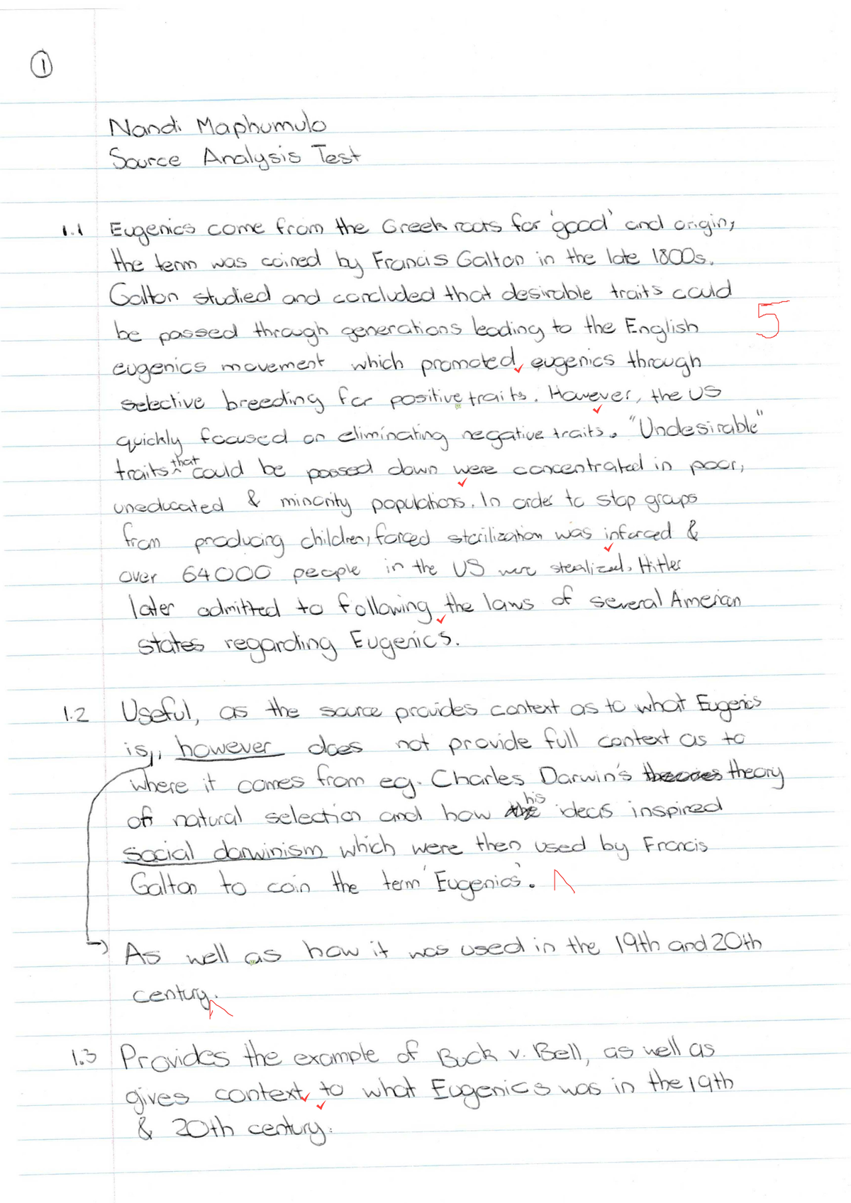 CCH - 2026 - History - Grade 11 - Eugenics and Nazi Propaganda Analysis ...