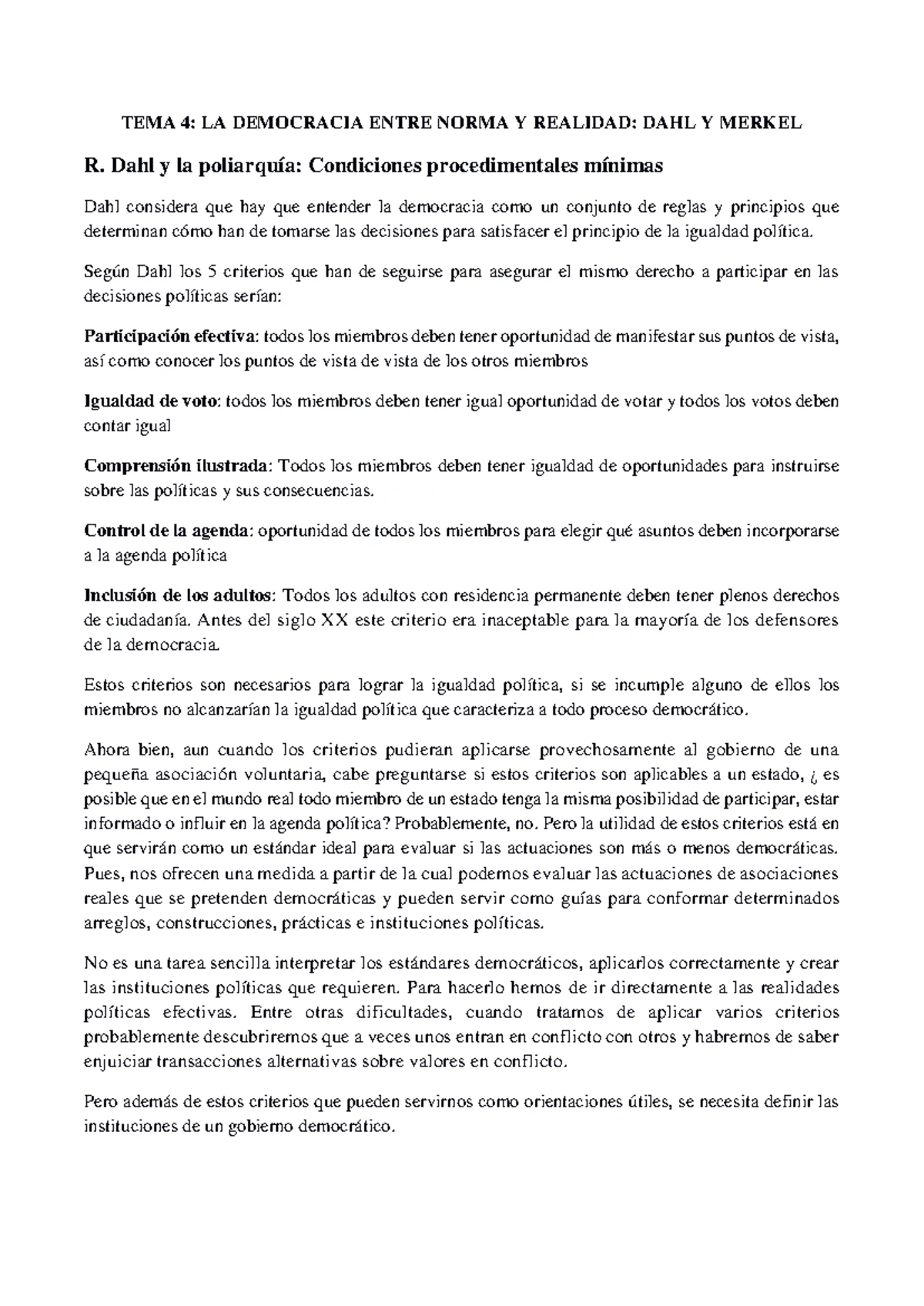 Esquema de la Democracia Ateniense: Evolución y Valores Básicos - Studocu