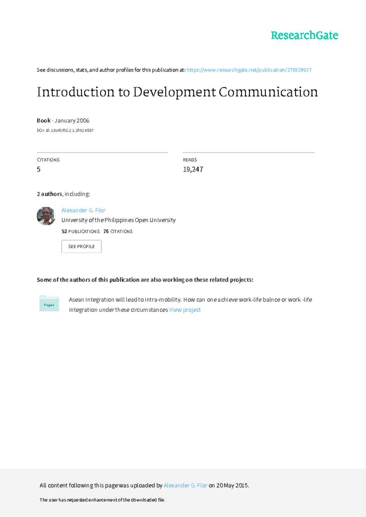 Introduction to Devcom Flor&Ongkiko 2 - See discussions, stats, and ...