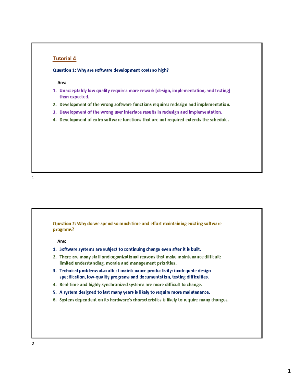 Tutorial 4: Software Development Costs and eXtreme Programming Insights ...
