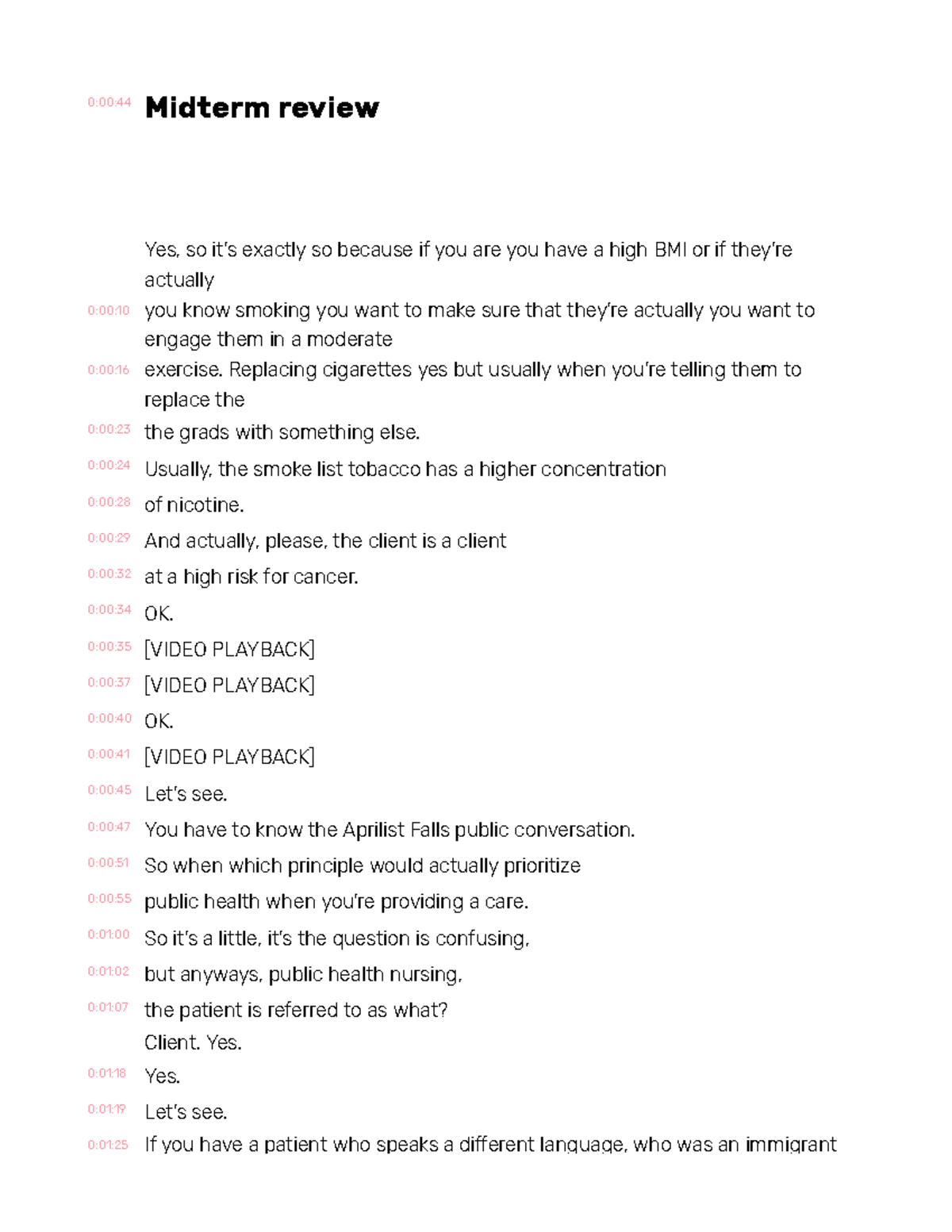NUR 101 Midterm Review: Key Concepts in Public Health Nursing - Studocu