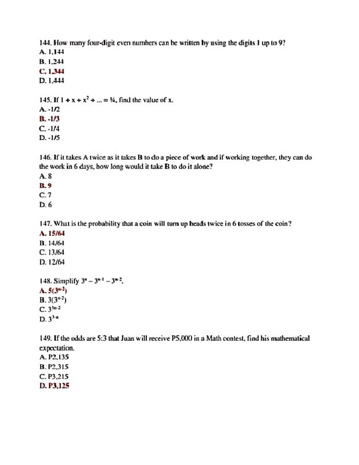 MATH829 19 - Review of Probability and Number Theory Problems - Studocu