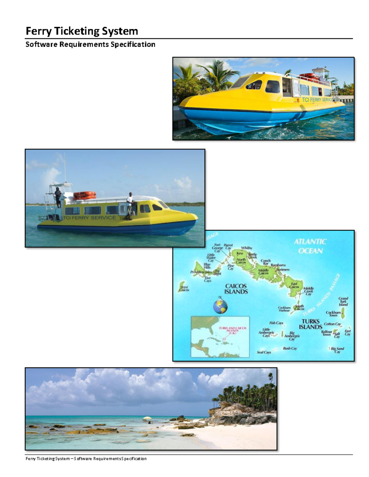 Ferry Ticketing System Software Requirements Specification (FTS 101 ...
