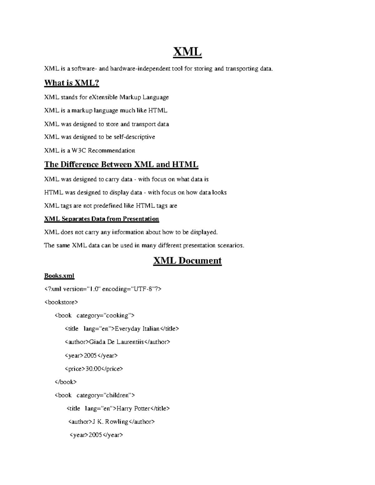 Unit 5 - jntuh - XML XML is a software- and hardware-independent tool ...