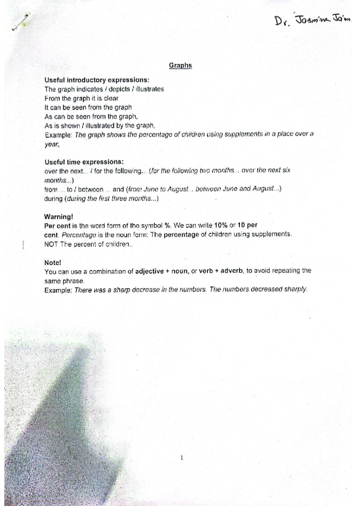 BUS 102 Graphs & Charts: Key Expressions for Data Analysis - Studocu