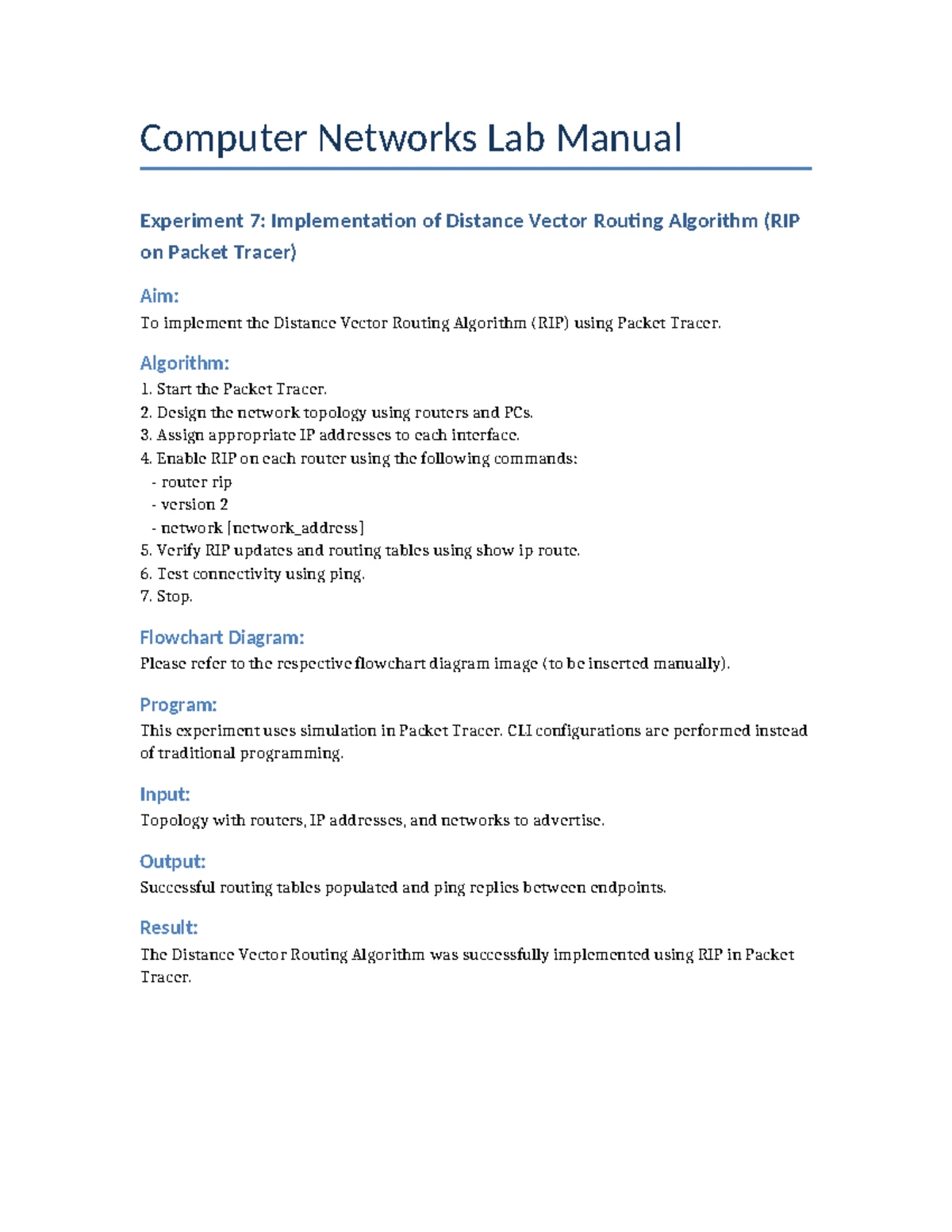 Computer Networks Lab Experiments (CNL 10, 11, 12) - Studocu