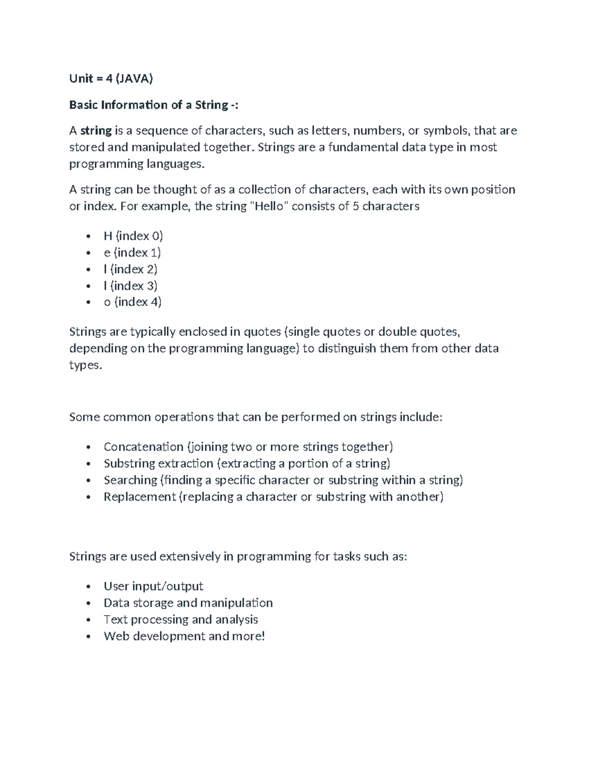 UNIT -5 COA - notes are very helpful - UNIT - Input/Output Subsystem ...