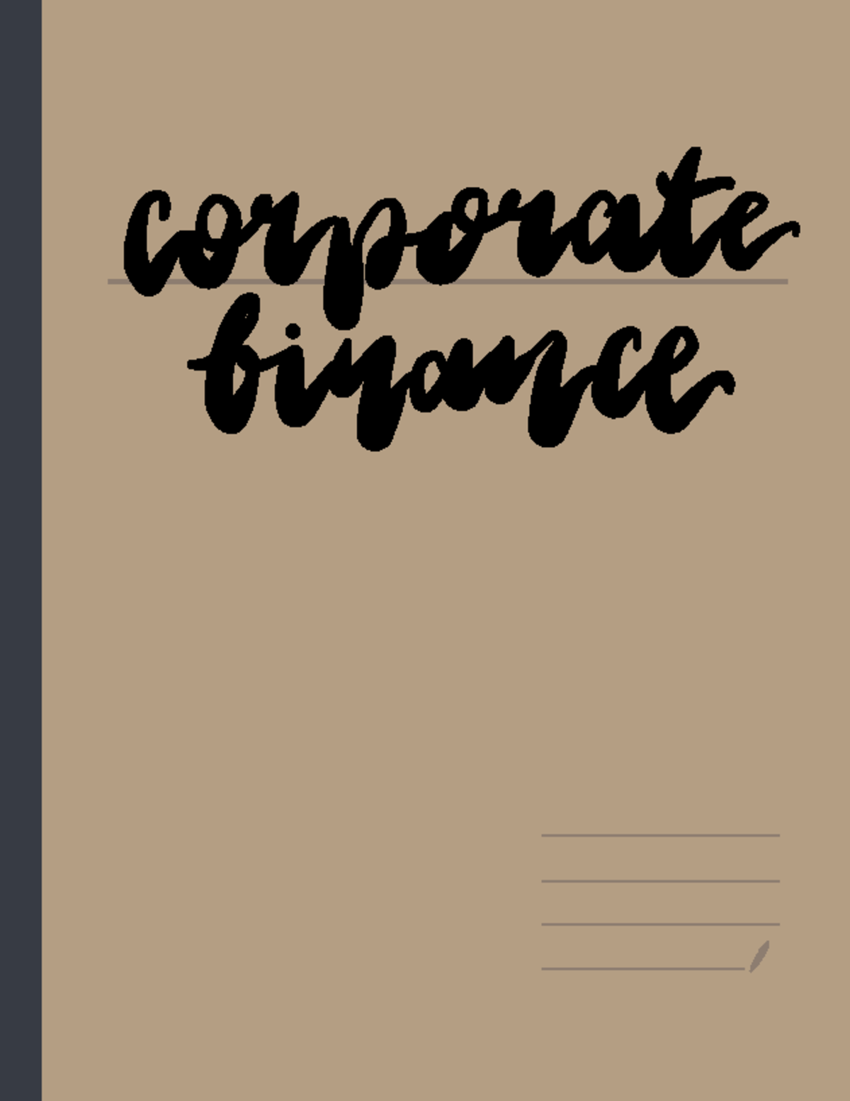 Corp Fin Notes - 2 Corporate Finousc introduction Types offind neid ...